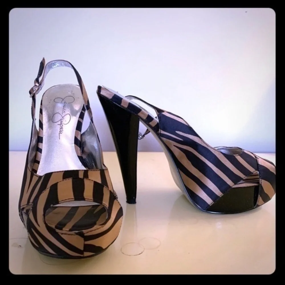 Jessica Simpson Animal Print Platform Shoe Size 6